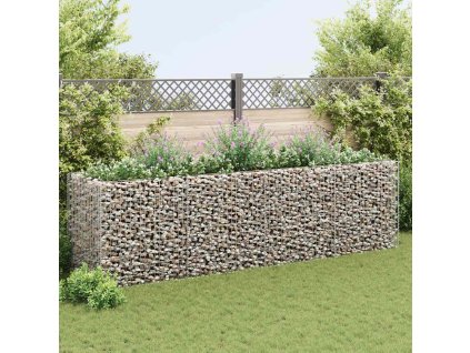 Gabionový vyvýšený záhon ocel 360 x 90 x 100 cm 142553
