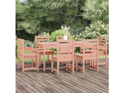 7dílný zahradní jídelní set masivní dřevo douglasky 3154712