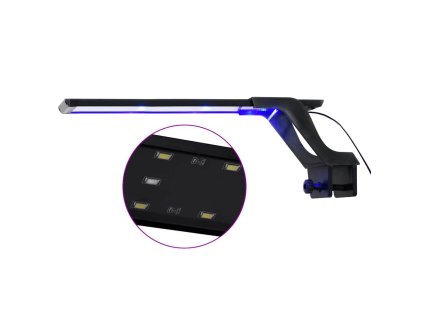 LED světlo do akvária se svorkami 35–55 cm modré a bílé 50952