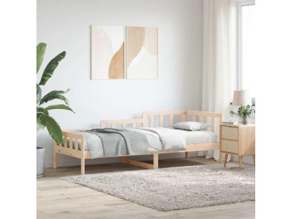Válenda bez matrace 80 x 200 cm masivní borovice 840367