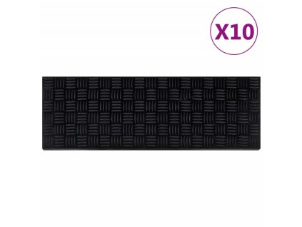 Nášlapy na schody 10 ks 25 x 75 cm guma 155635