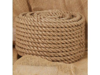 Jutové lano 100 m dlouhé 6 mm silné 153763