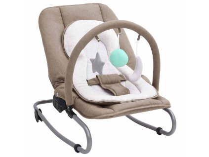 Dětské houpací lehátko taupe ocel 10255