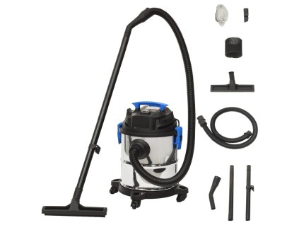 Vysavač na suché a mokré vysávání 1 200 W 20 l stříbrný 152915