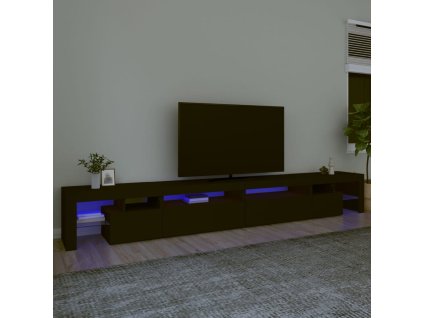 TV skříňka s LED osvětlením černá 290 x 36,5 x 40 cm 3152803