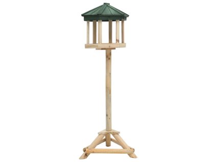 Stojanové krmítko pro ptáky masivní jedle 33 x 110 cm 314817