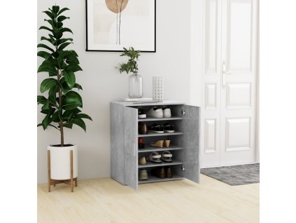 Botník betonově šedý 60 x 35 x 70 cm kompozitní dřevo 808922