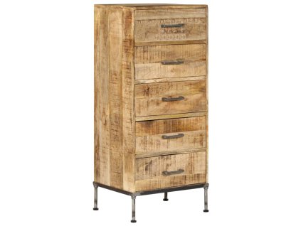 Komoda se zásuvkami 45 x 35 x 106 cm masivní mangovníkové dřevo 247806