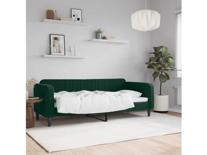 Válenda tmavě zelená 80 x 200 cm samet 354081