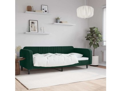 Válenda tmavě zelená 100 x 200 cm samet 354095