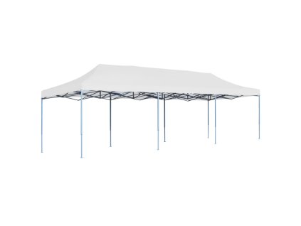 Skládací nůžkový party stan 3 x 9 m bílý 48872