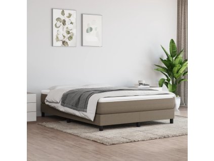 Taštičková matrace taupe 140 x 190 x 20 cm textil 347778
