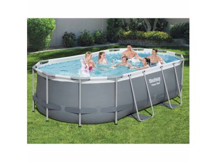 Bestway Nadzemní bazén Power Steel oválný 427 x 250 x 100 cm 3202533