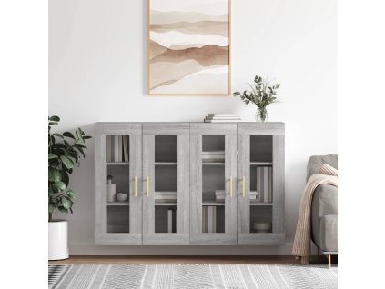 Nástěnné skříňky 2 ks šedé sonoma kompozitní dřevo 3197935