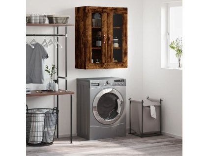 Nástěnná skříňka kouřový dub 69,5 x 34 x 90 cm 828457