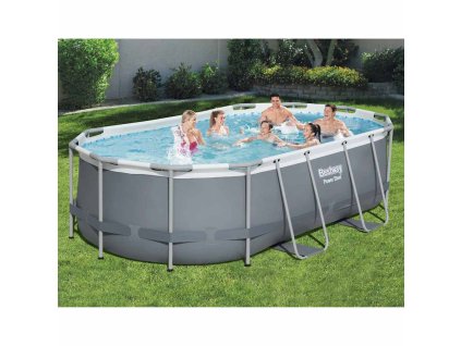 Bestway Power Steel Nadzemní bazén oválný 427 x 250 x 100 cm 92825