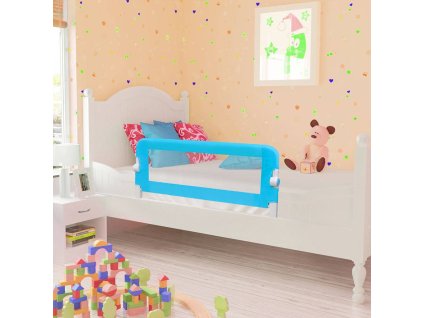 Dětské zábrany k postýlce 2 ks modré 102 x 42 cm 276087