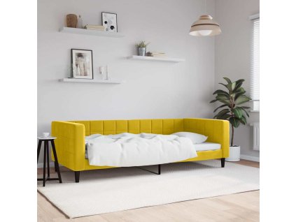 Válenda žlutá 90 x 200 cm samet 354013