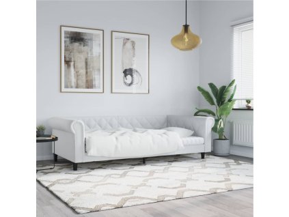 Válenda bílá 100 x 200 cm umělá kůže 354231