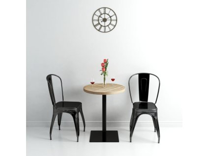 Bistro stůl MDF a ocel kulatý 60 x 75 cm 245612