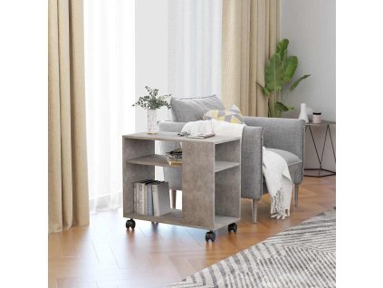 Odkládací stolek betonově šedý 70x35x55 cm kompozitní dřevo 802124