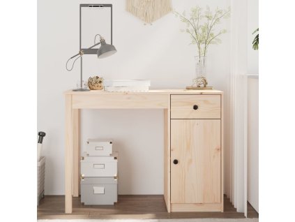 Psací stůl 100 x 50 x 75 cm masivní borové dřevo 814629