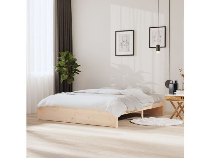 Rám postele masivní dřevo 180 x 200 cm Super King Size 814964