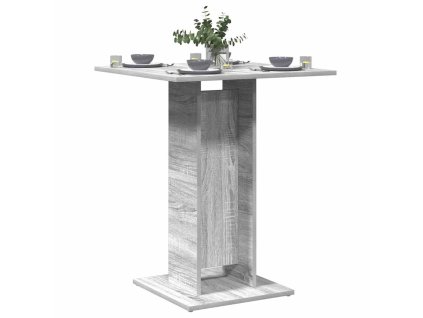 Bistro stolek šedý sonoma 60 x 60 x 75 cm kompozitní dřevo 815103