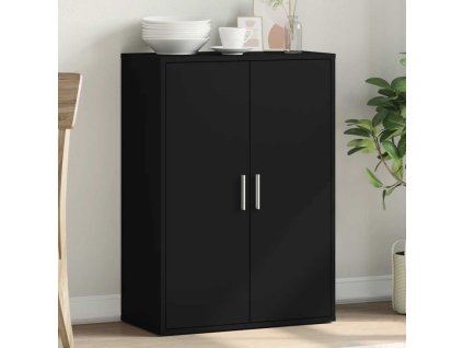 Příborník černý 60 x 31 x 84 cm kompozitní dřevo 840486