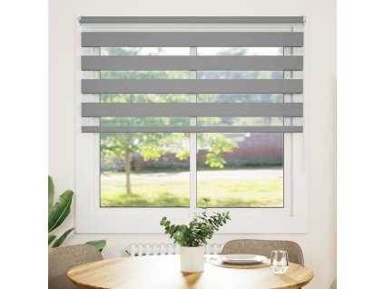 Zebrová roleta 120,9 x 175 cm, šířka látky 116,7 cm, šedá 240215