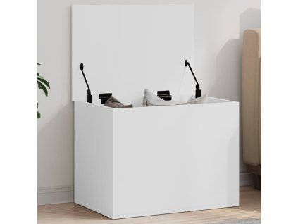 Úložný box bílý 60 x 42 x 46 cm kompozitní dřevo 840653