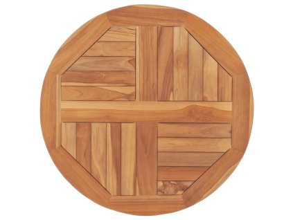 Stolní deska masivní teakové dřevo kulatá 2,5 cm 60 cm 48984