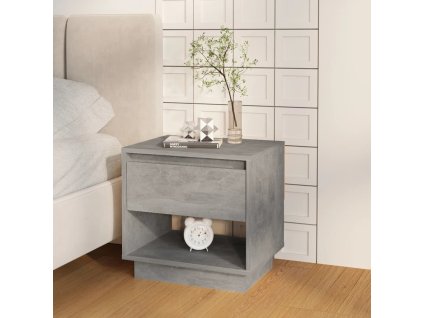 Noční stolek betonově šedý 45 x 34 x 44 cm kompozitní dřevo 809520