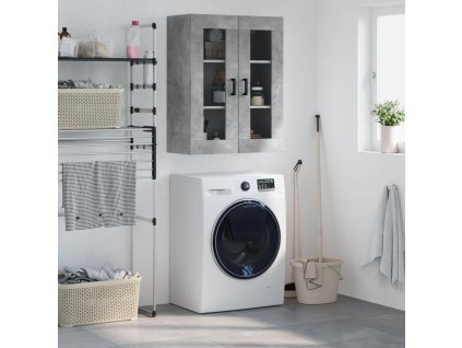 Nástěnná skříňka betonově šedá 69,5 x 34 x 90 cm 828480