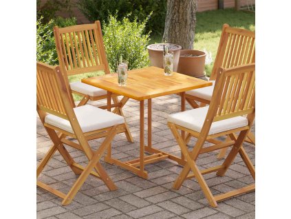 Stolní deska masivní teakové dřevo 70 x 70 x 2,5 cm 48989