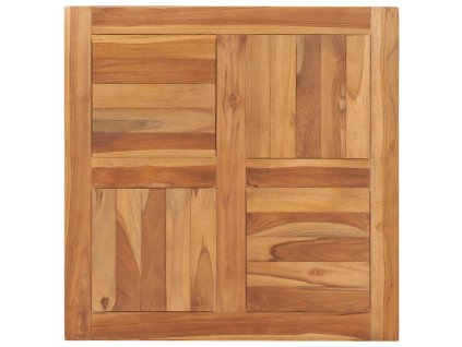Stolní deska masivní teakové dřevo 70 x 70 x 2,5 cm 48989