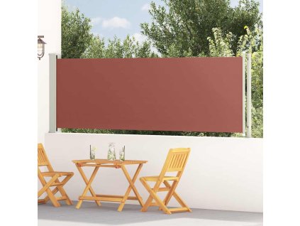 Zatahovací boční markýza 117 x 600 cm hnědá 317951