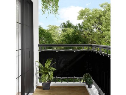 Balkonová zástěna černá 75 x 800 cm 100% polyester oxford 4000362