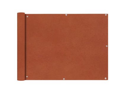 Balkónová zástěna z oxfordské látky 90x600 cm cihlová 42331