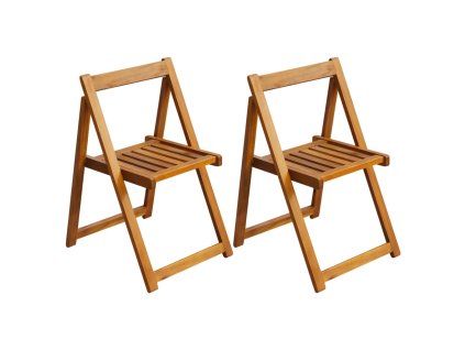 Skládací zahradní židle 2 ks masivní akácie 42660