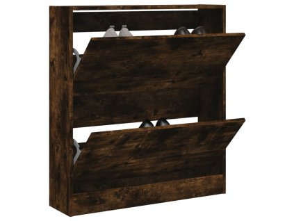Botník kouřový dub 80 x 21 x 87,5 cm kompozitní dřevo 839921