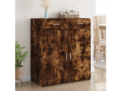 Příborník kouřový dub 80 x 42,5 x 93 cm kompozitní dřevo 3281473