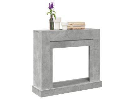 Krbová obestavba betonově šedá 100x30x87,5 cm kompozitní dřevo 854565