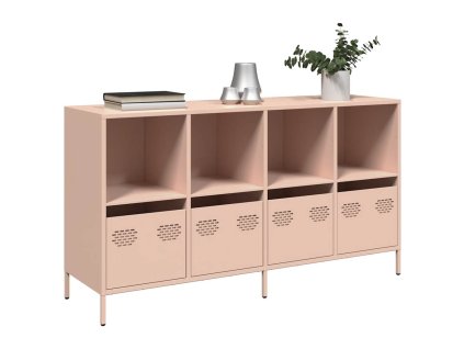 Příborník růžový 135 x 39 x 73,5 cm ocel válcovaná za studena 3307162