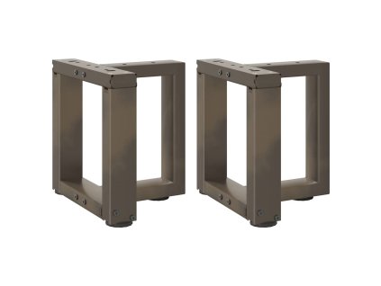 Nohy konferenčního stolku ve tvaru T, 2 ks, černé, 30 x 25 x (30-31) cm, ocel 4013003