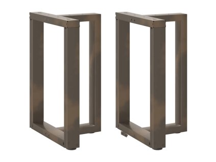 Nohy k jídelnímu stolu ve tvaru T, 2 ks, černé, 60 x 35 x (72-73) cm, ocel 4013055