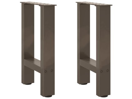 Nohy konferenčního stolku z přírodní oceli 2 ks 28 x (42-43) cm ocel 4013275