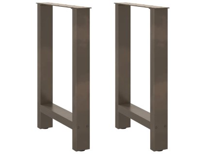 Nohy k jídelnímu stolu z přírodní oceli 2 ks 60 x (72-73) cm ocel 4013307