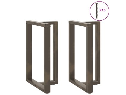 Nohy barového stolu ve tvaru T, 2 ks, černé, 60 x 35 x (90-91) cm, ocel 4013083
