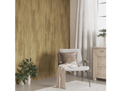 Nástěnné panely vzhled dřeva hnědé PVC 4,12 m² 3189146